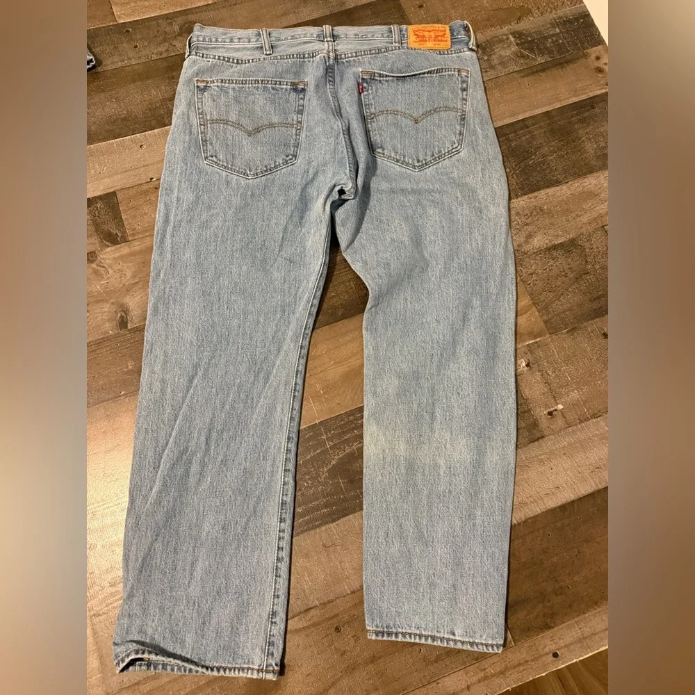 Levi’s 501‎ Original Straight Leg Button Fly Jeans W40 L30 Light Wash